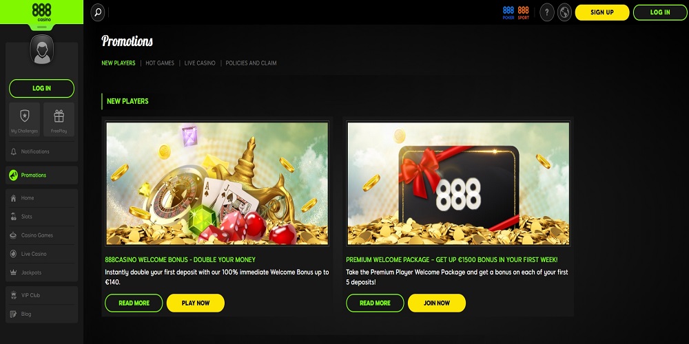 888 Casino Bonus