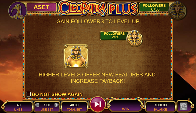 Cleopatra Plus Slot Features