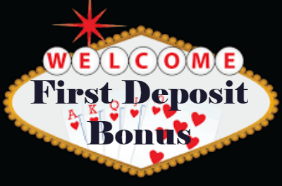 First deposit bonus banner