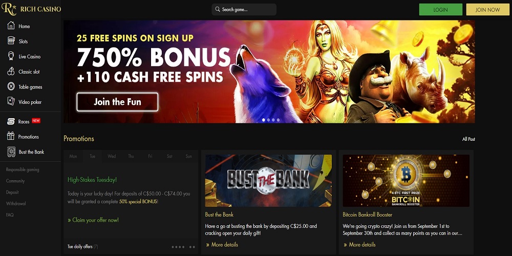 rich ride casino no deposit bonus